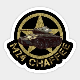 M24 Chaffee WW2 American Light Tank Sticker